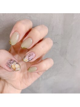 アティックネイルアトリエ(attic nail atelier)/手描きレモン★