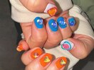 立体クリアハートパーツデザイン