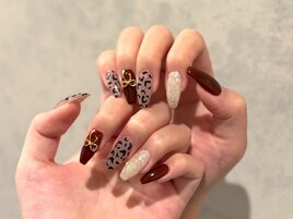 ボルドー×レオパード