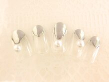 ネイルサロン ロゼオ(Nail salon Roseo)/■渋谷>7990円/ミラーネイル