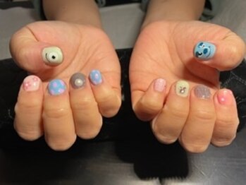 ムーラン(mulan)/持ち込み ¥8800 #夢の国ネイル