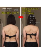 ノリスズ(NORI SUZU)/僧帽筋の盛り上がり→1度で改善