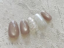 ヴィヴィアン ネイル(Vivian nail)/シンプル　ピンク　マグネット