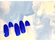 ネイルサロン&スクール ジーナ(GINA)/ブルー×ぷっくりアート