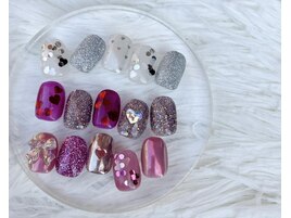 バレンタインハートネイル