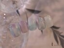 紫陽花水滴ちゅるん雨ネイル