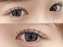 クプアイラッシュ 新宿店(qup eyelash)/フラットラッシュ　100本