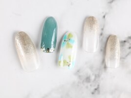 ツイードｘ5月コーラルデザイン