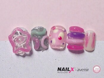 ネイリックス アヴェニール(NAILX avenir)/個性的ポコポコネイル