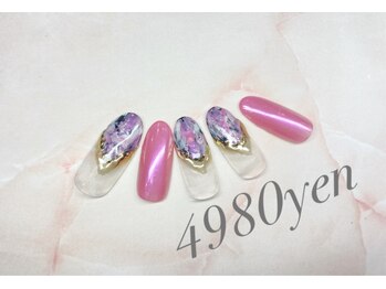 フェアリーヘア ニーナ(Fairy Hair Ni-na)/今週の4980円ネイル/パラ5980円