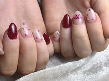 モナート(Monart)/リボン×ハートネイル