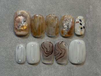 カラネイル 南森町店(calla nail)/「隠しきれぬ期待」