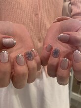 カノアネイルプレイス(KANOA nail place)/マグネット×ミラー×お花