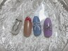 《nail hand》minuit限定♪リボンデザイン４種類２本アートコース￥6800