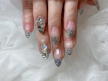 埋め尽くし×ラメグラデーション