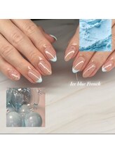 アイリッシュネイル 久屋大通店(Irish Nail)/アイスブルーフレンチ