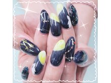 ランブルネイル(RAMBLE NAIL)/兎が可愛いお月見ネイル♪