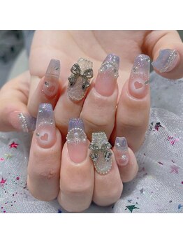 クイーンズビューティーサロン 新宿本店(Queen's beauty salon)/チップ長さ出しアートやり放題