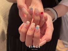 シンス(Since)/カラフルビジューネイル