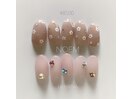 ホロフラワー　Vカットネイル