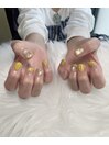イエローニュアンスネイル