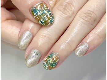 モーヴネイル(mauve.nail)/鮮やかニュアンスネイル ¥11000