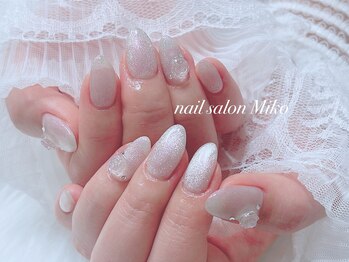 ミコ(Miko)/ホワイトミラーネイル　