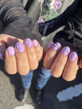ロータスネイル(Lotus Nail)/パープルネイル