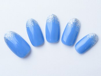 ネイルサロンディーバ 塚口店(Diva)/One color plus(先端ラメ)