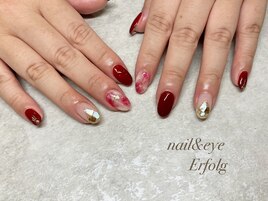 秋にぴったりなボルドーネイル☆