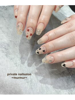 プライベート ネイルサロン マーマ(murmur)/ハートネイル