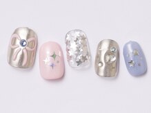 アイ ネイルズ 天神店(I nails)/キラキラリボン　