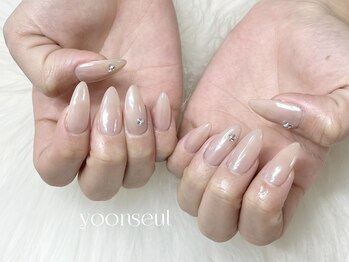 つやつや水光ネイル.・°・☆