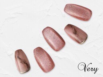 秋色マグネットフラッシュネイル