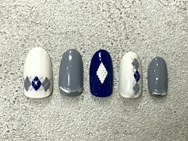 アーガイルニットネイル