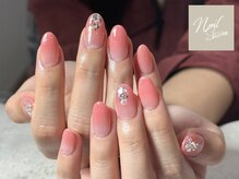 ネイルセッション(nail session)/ブライダルにも◎ピンクグラデ