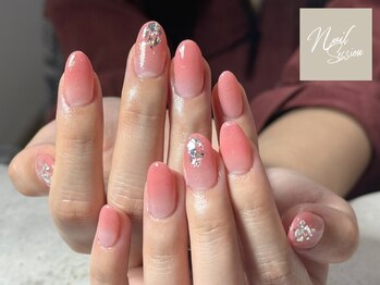 ネイルセッション(nail session)/ブライダルにも◎ピンクグラデ