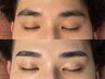 眉毛ワックス+部分眉毛パーマ¥7500#まゆげパーマ#銀座#美眉#眉サロン