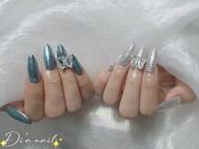 ディアネイルサロン 池袋(Di’a)/長さだし/ラメワンカラー