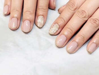 ネコ(neko)/大人上品な春ツイードネイル