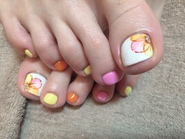 お花ペイントフット