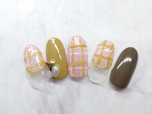 ネイルプラータ(Nail Plata)/もこもこチェック【8780】