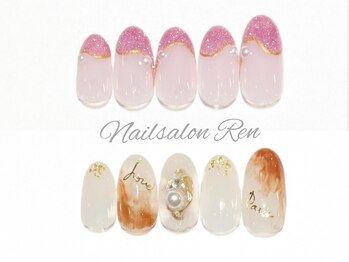 ネイルサロン レン(Ren)/3月トレンドデザインコース