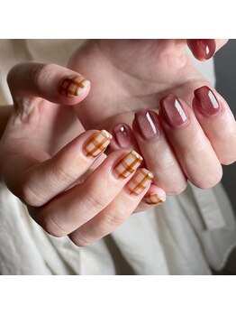 グラウネイル(glaw nail)/チェックネイル
