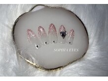 ソフィアアイズ 倉敷店(SOPHIAEYES)/ピンクフラッシュラメグラ