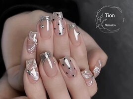 オンブレフレンチ・冬ネイル