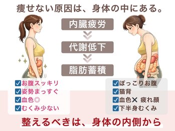 整体院ルーツケア/内臓から身体は崩れる