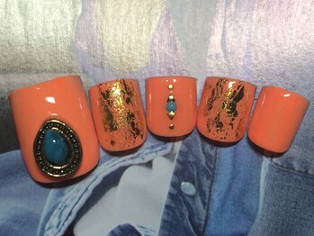 ネイルサロン リリオ(Nail Salon Ririo)/ホイルフットネイル
