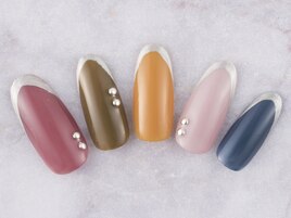 カラフル秋ネイル