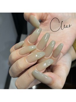 クリア(Clear)/ベージュワンカラー
